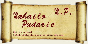 Mahailo Pudarić vizit kartica